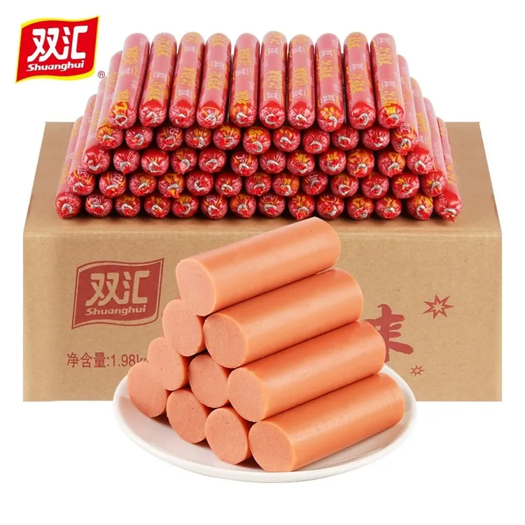 双汇营养火腿肠休闲泡面搭档风味肉香煎炸烧烤淀粉肉烧烤风味即食
