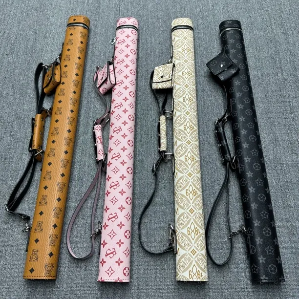 手工杆筒分体1/2双槽分体大头小头杆筒手工缝制皮革专属巧克包