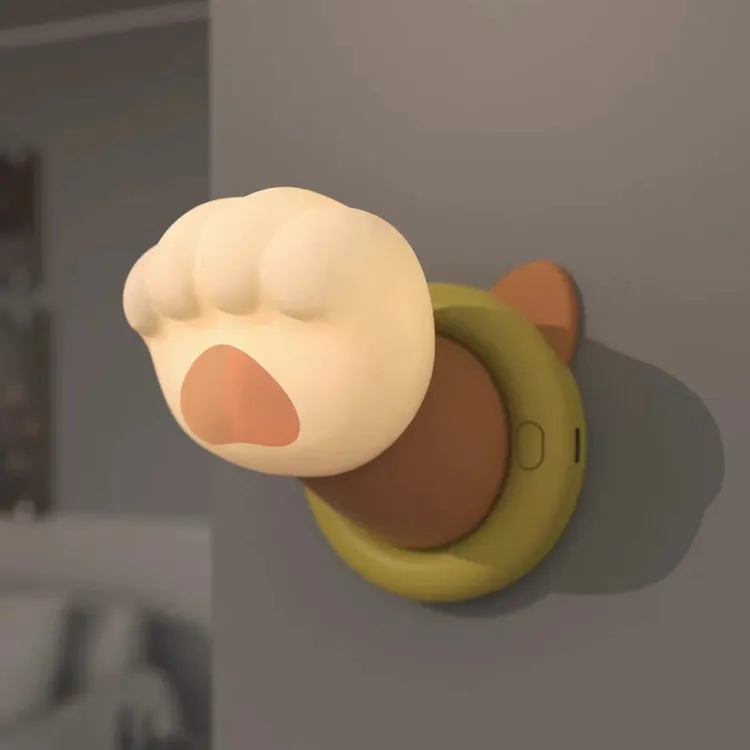 猫爪小夜灯卧室床头宿舍睡眠灯趣味磁吸氛围灯小众生日礼物送女生