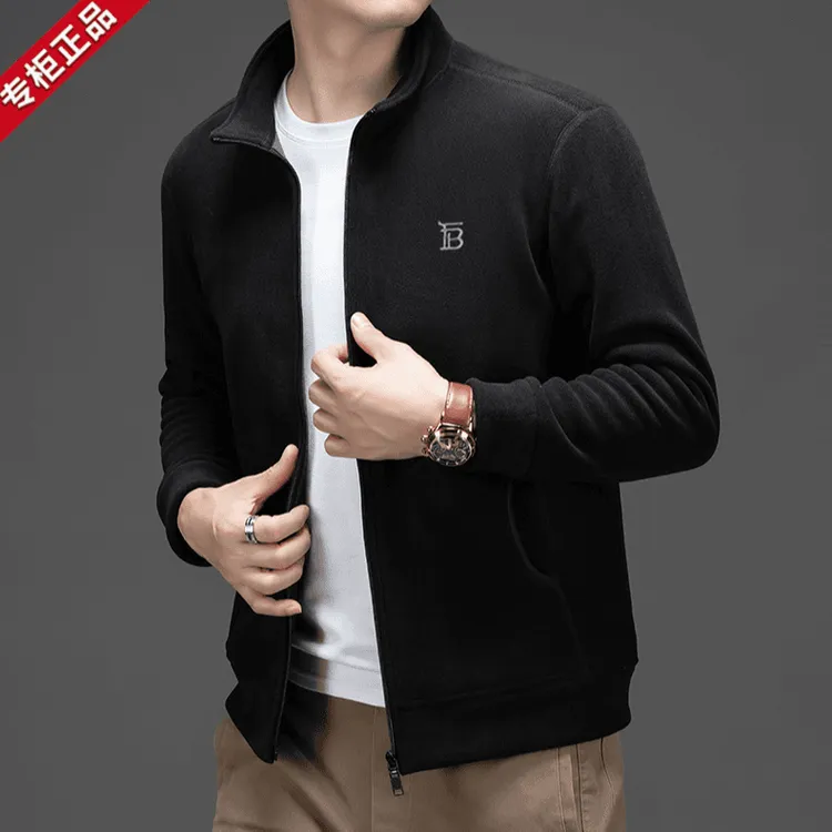 【轻奢专柜】英伦正品高档男士户外夹克奥利绒秋季新款棉抓绒衫上衣