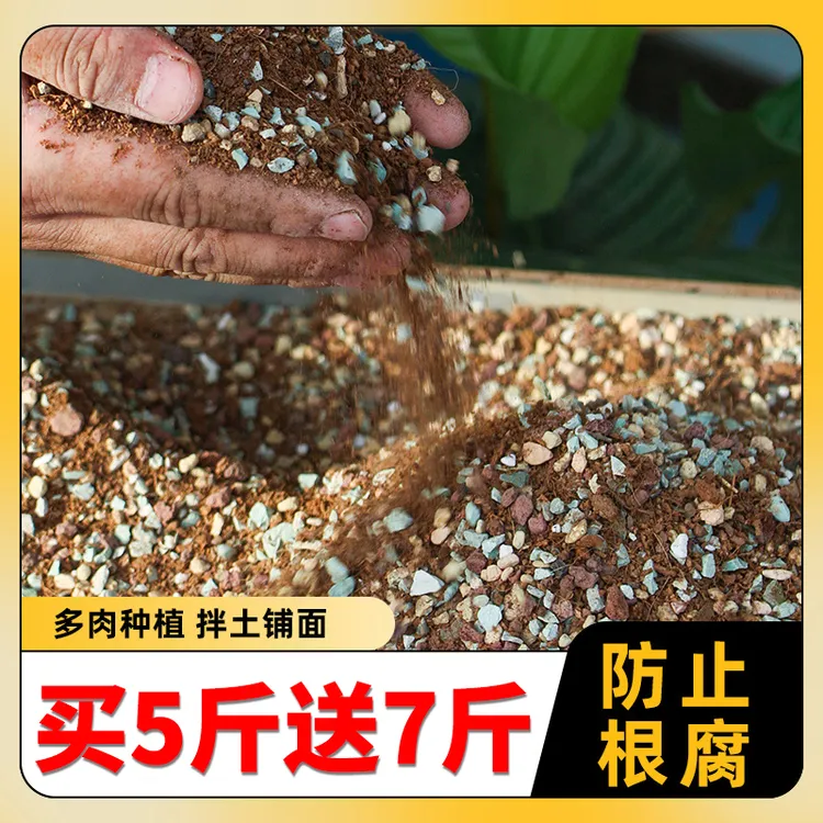 【买五斤送七斤】多肉专用颗粒土适合种植疏松透气有机发根思威博