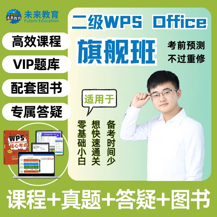 25年9月全国计算机二级WPS Office视频课程旗舰班图书零基础小白