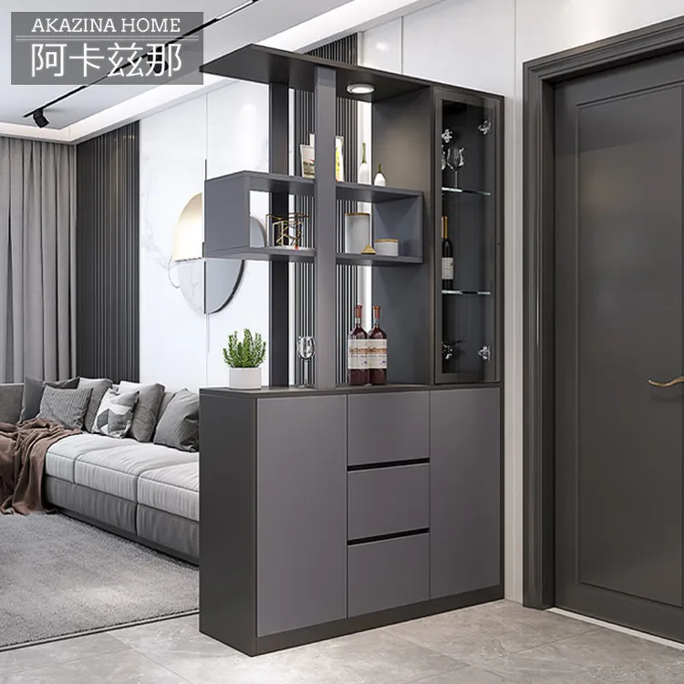 客厅进门玄关柜鞋柜一体酒柜现代简约门厅柜隔断柜屏风柜间厅柜