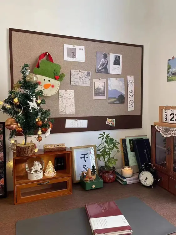 毛毡墙贴公告栏收纳北欧毛毡板自粘挂墙儿童作品展示照片墙免打孔
