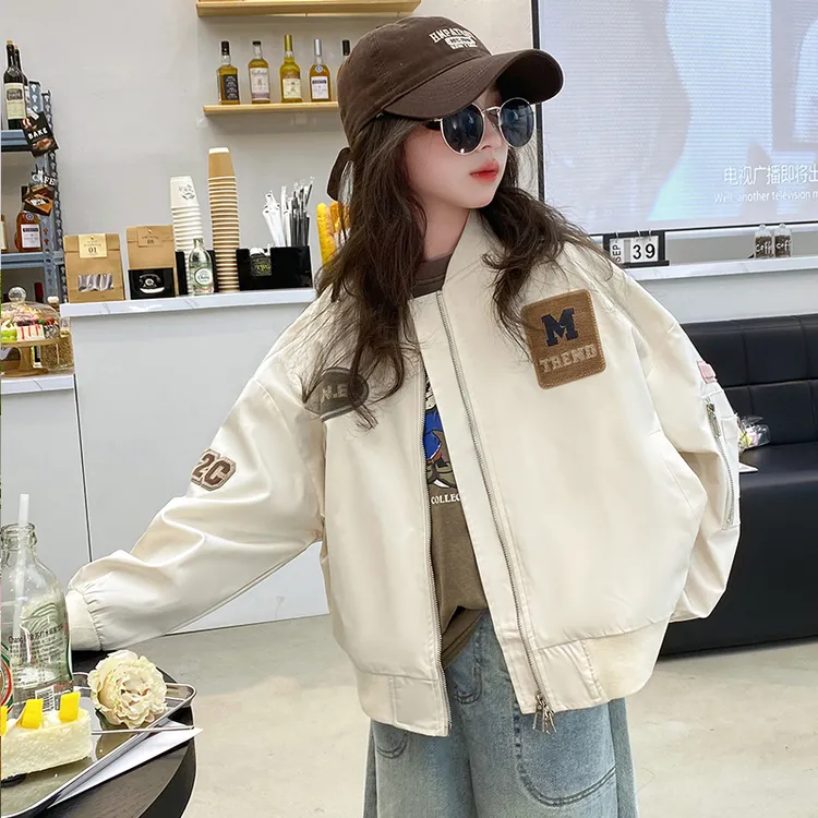 儿童外套春秋洋气女童棒球服6-12岁潮款时尚中大童韩版小女孩衣服