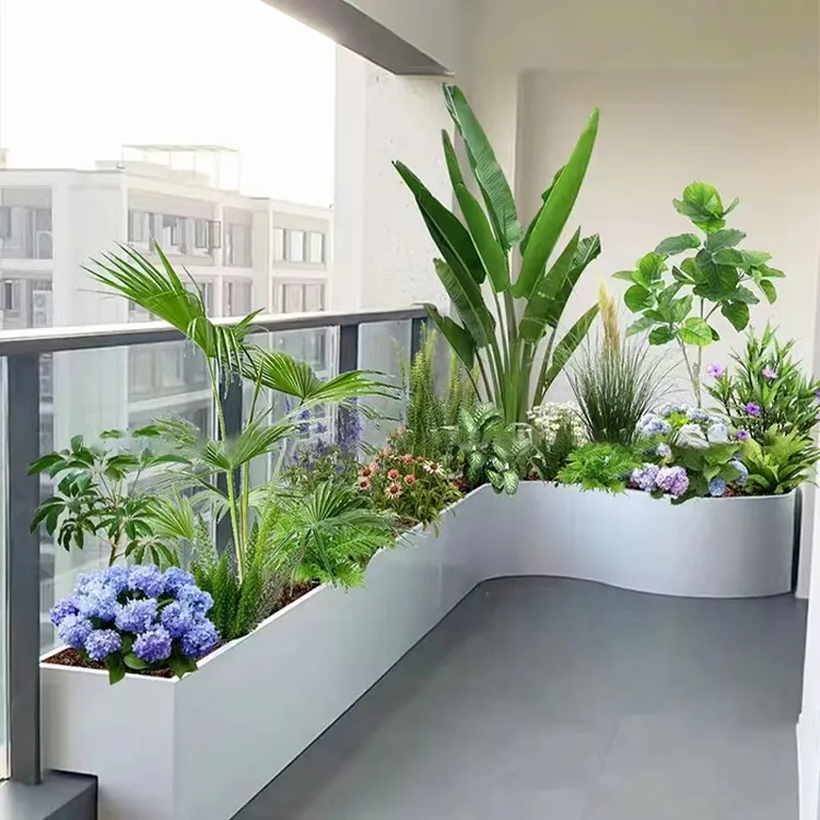 户外阳台花园定制成品室外庭院室外阳台花箱
