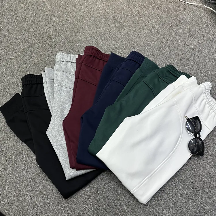 男女同款秋冬季新款时尚纯色运动小脚休闲裤长裤宽松透气简约百搭