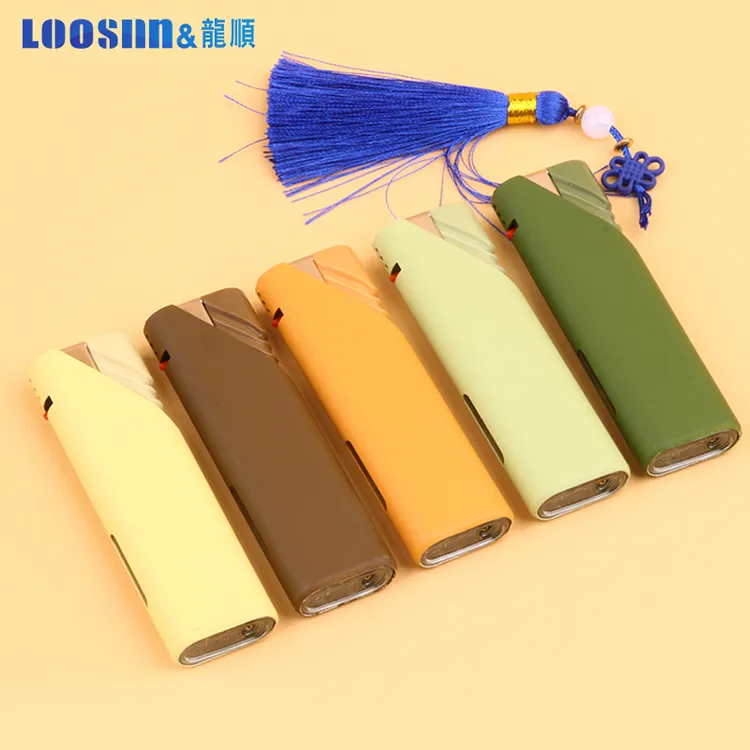 龙顺【A19莫兰迪】直冲打火机金属磨砂个性质感广告刻字定制印字