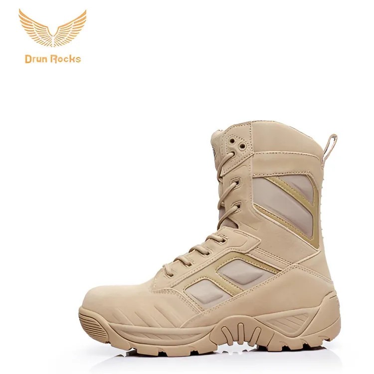 君洛克冬季保暖户外靴雪狼8.2沙漠靴防滑耐磨战术靴陆战靴作战靴