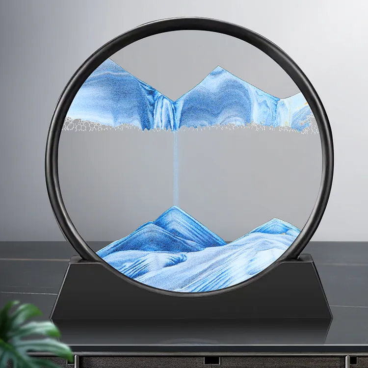 流沙画摆件解压沙漏酒柜电视柜办公桌面装饰品送朋友艺术创意礼物