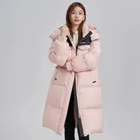 【巴黎诗集】过膝冬季新款时尚连帽宽松显瘦加厚保暖外套（29）