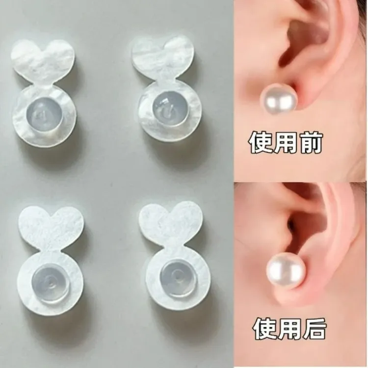 非金属硅胶耳饰 硅胶支撑耳堵防掉辅助器防外翻下垂后塞防掉固定