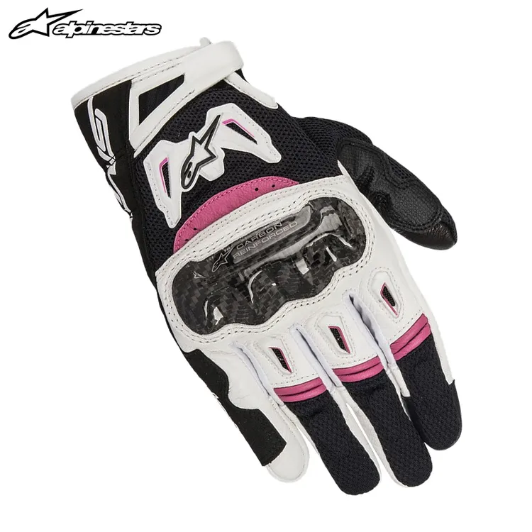 a星alpinestars女士摩托车骑行手套春夏季透气碳纤机车装备SMX-2