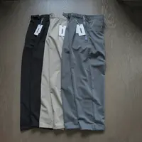 高端紫标~复古高级感极简锥形抗皱免烫休闲长裤男女西装裤工装裤