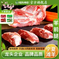福兴神农宁夏滩羊肉-羊前腿手把肉新鲜肉现切正宗散养羔羊羊腿肉