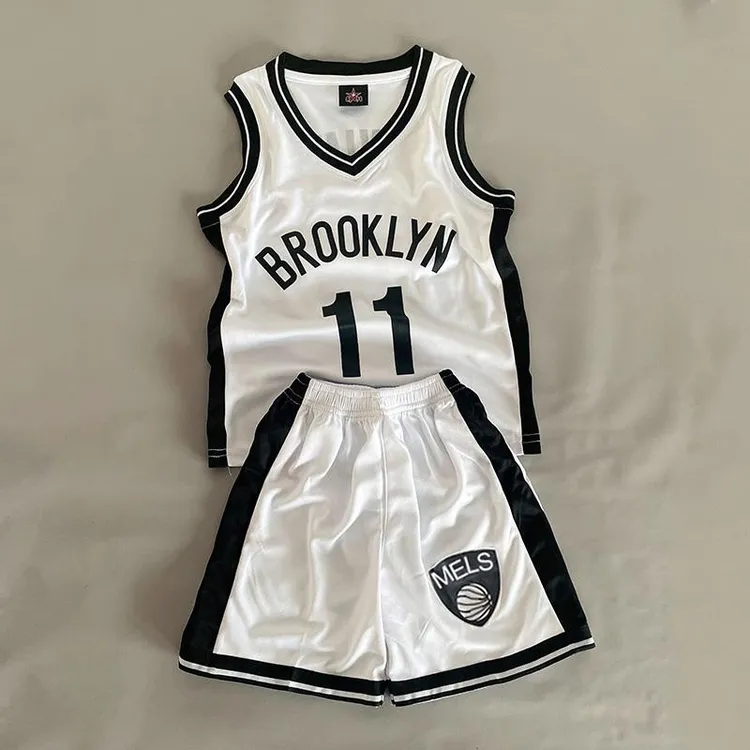 儿童篮球服篮网11号欧文球衣杜兰特夏季运动套装速干衣训练服定制