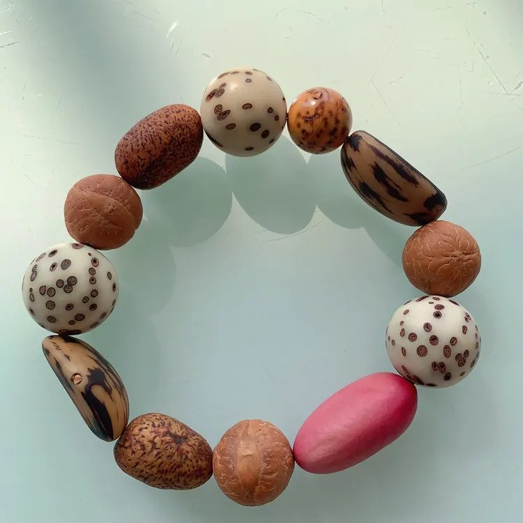 三眼乾坤 全水菩提子 福运三眼开泰来 质润待盘 手工串 手腕佩戴