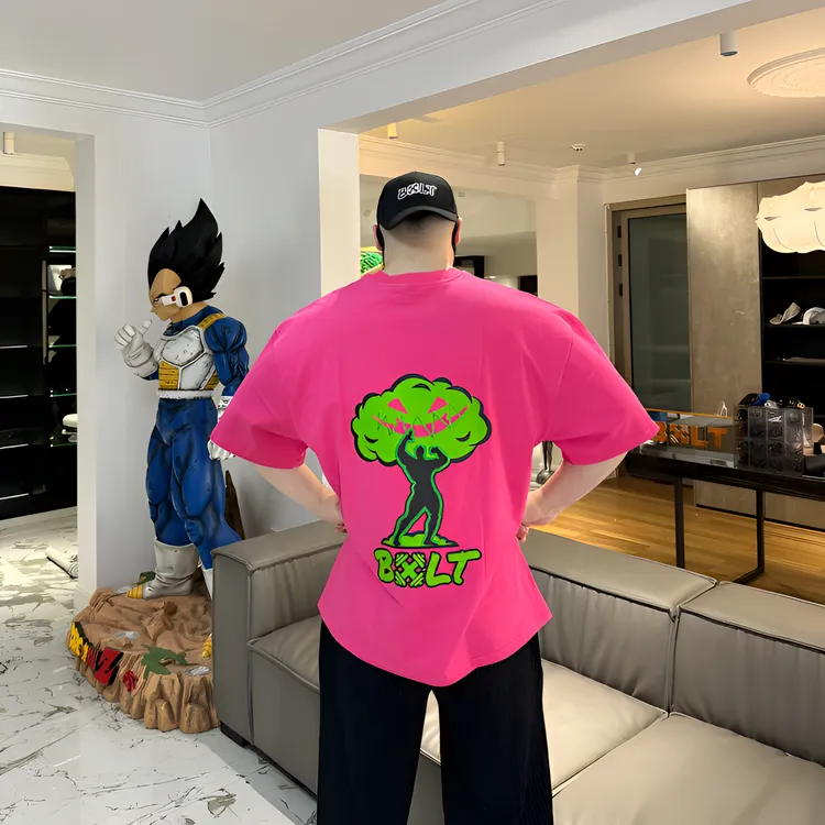 必须撸铁蘑菇云宙斯之子造型风休闲重磅健身运动宽松健身短袖