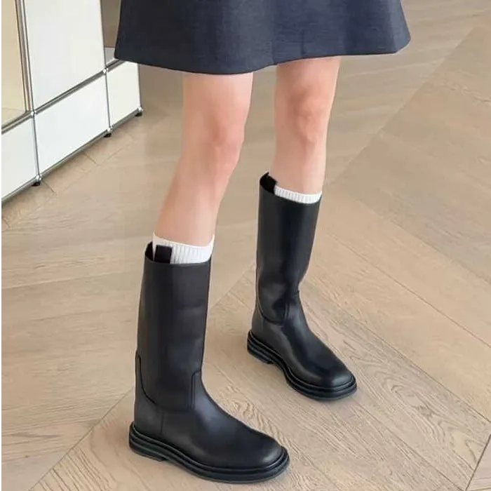 诗歌兰女靴子时尚高筒靴显瘦长靴