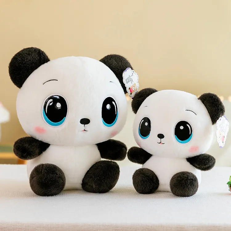 新款可可熊猫毛绒玩具25cm30cm40cm活动礼品