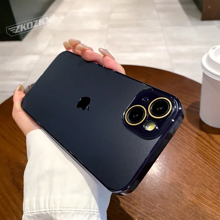 适用苹果14手机壳原标全包镜头膜超薄防摔电镀磨砂高级感轻奢