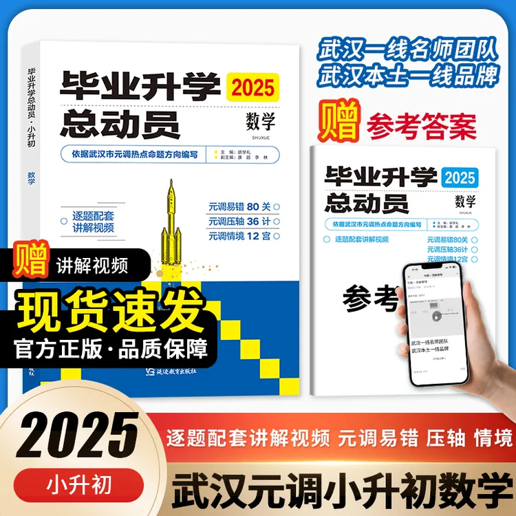 考点帮2025新版毕业升学总动员武汉元调真题专项训练名师视频讲题