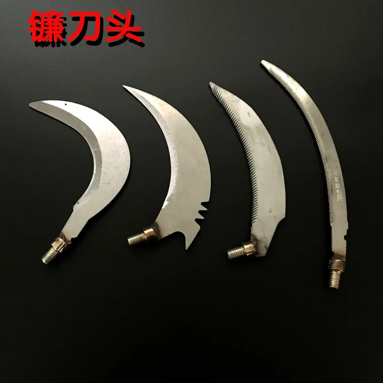 厂家批发割草水草刀不锈钢 钓鱼镰刀可配抄网杆渔具配件