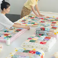 小荭妮棉花百家被成品加厚保暖手工被子婴儿盖被春秋被包被冬被