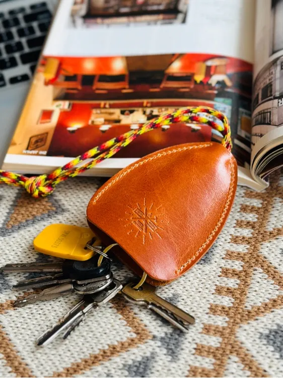 【10*8】本哥 手工牛皮钥匙包多功能收纳包伸缩款