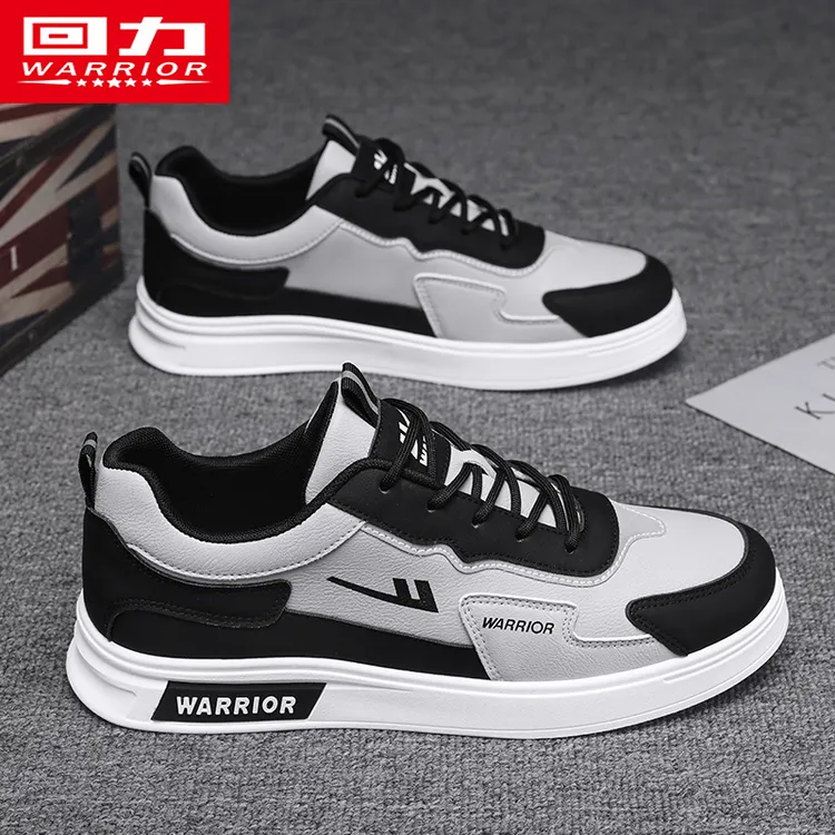 回力男鞋板鞋2025秋季新款男士皮面防水耐脏增高休闲小白鞋子男款