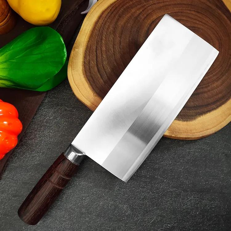 轴承钢纯手工锻打家用商用厨房厨师切片刀切菜刀锋利轻巧不锈钢