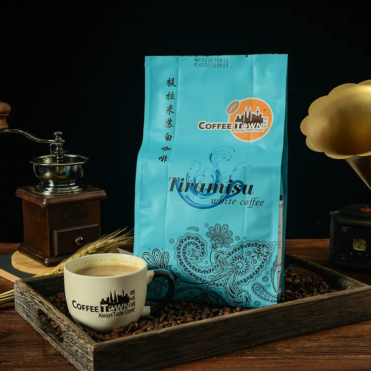 咖啡城马来西亚原装进口白咖啡提拉米苏袋装525g速溶咖啡粉醇香