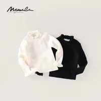 MOMOCO秋季款儿童时尚木耳边纯色毛衣75830230021&75830230018