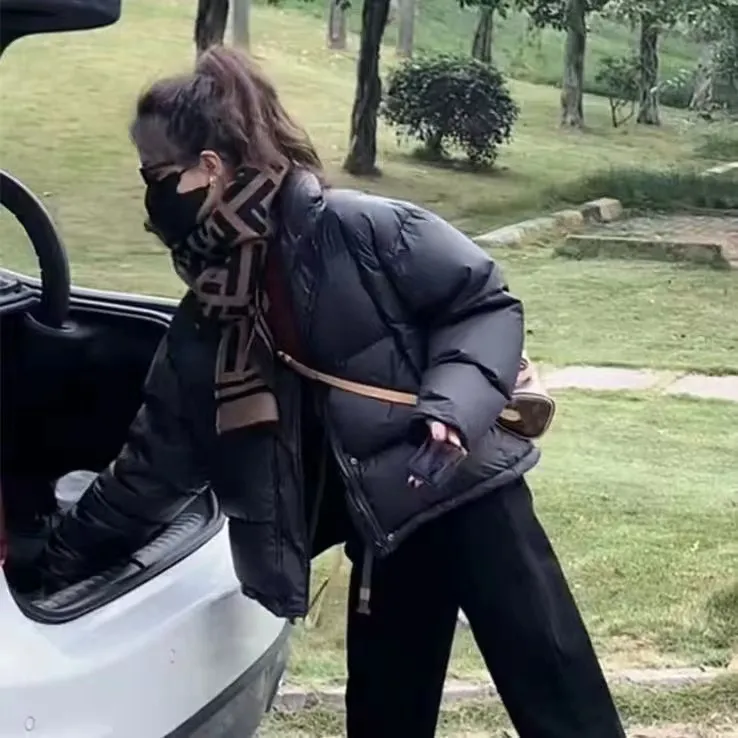 2024反季新款羽绒棉服女短款洋气加厚棉衣面包服学生宽松冬季棉袄