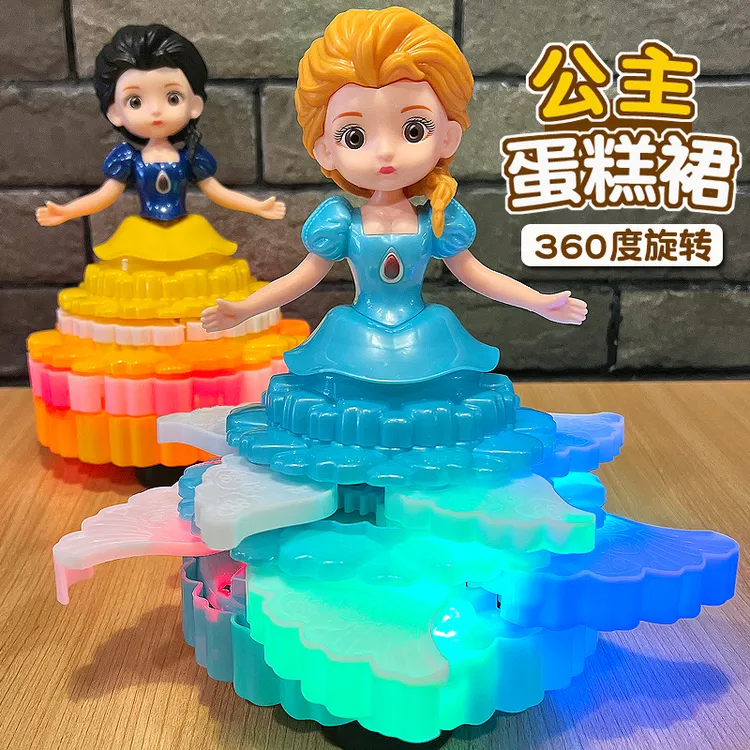 儿童玩具女孩2-3-6周岁4跳舞旋转公主女童5灯光音乐宝宝1生日礼物