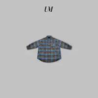 【U.M】格子衬衫韩版加厚衬衣休闲外套棉服外套保暖