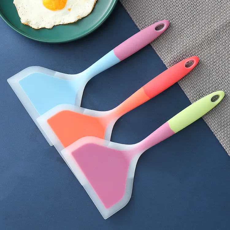 烙饼硅胶铲子不粘锅专用锅铲玉子烧煎铲耐高温炒菜铲子煎饼锅铲子