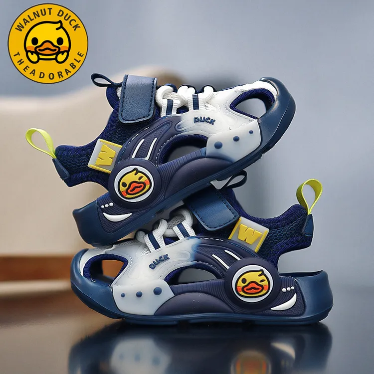 儿童节小黄鸭男童凉鞋夏季包头防撞软底轻便沙滩男孩鞋子儿童鞋