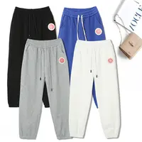 男女同款时尚潮流爆款加绒保暖显瘦百搭休闲宽松情侣卫裤P-2G178