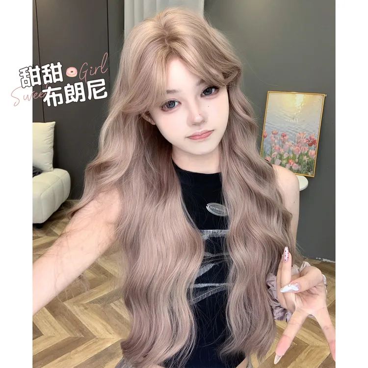 【甜甜布朗尼】束朵假发女长卷发Lolita网红时尚JK大波浪