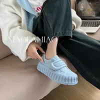 小发喵秋季学生百搭厚底小白鞋女款2024新款爆款休闲鞋增高鞋999