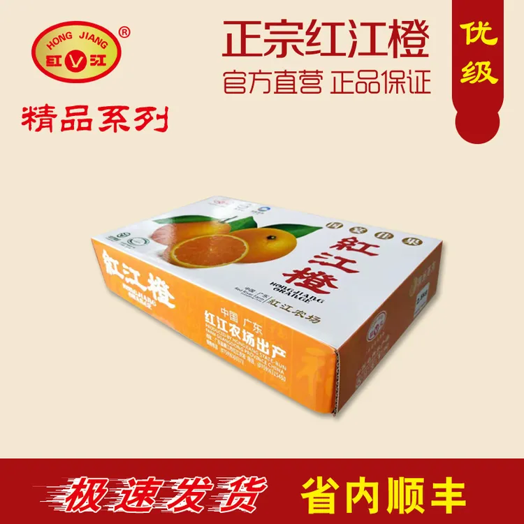 顺丰包邮送礼橙子现摘现发红江橙廉江特产廉江红橙礼盒装橙子精品