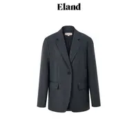Eland衣恋简约高级感女士含羊毛柔软舒适西装外套EEJKE49Q91