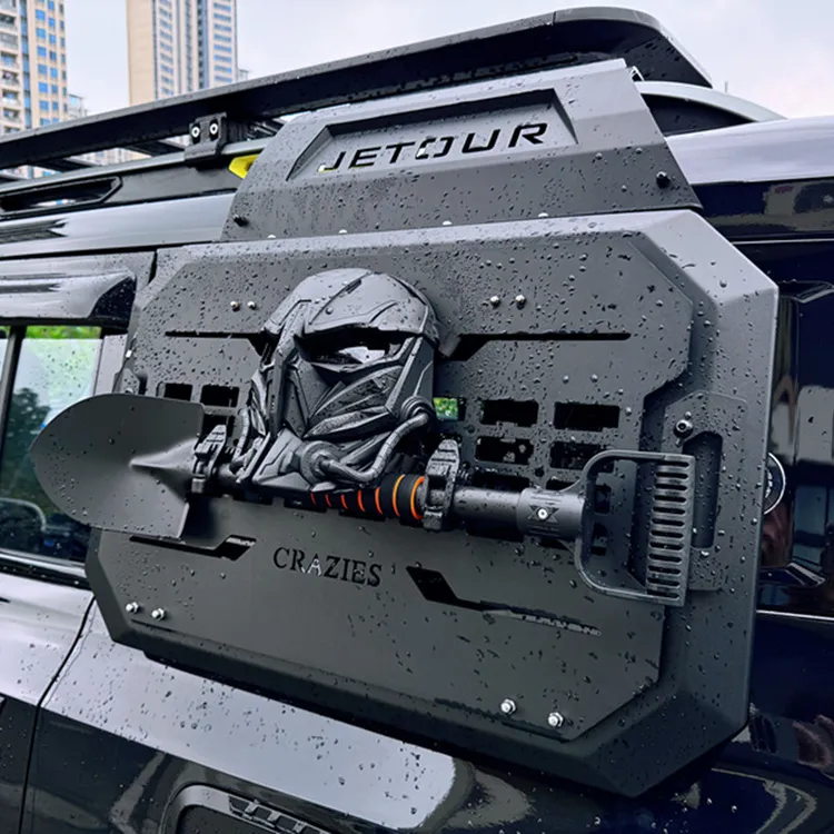 捷途旅行者车顶行李架框山海T2爬梯书包机甲网拓展平台越野改装