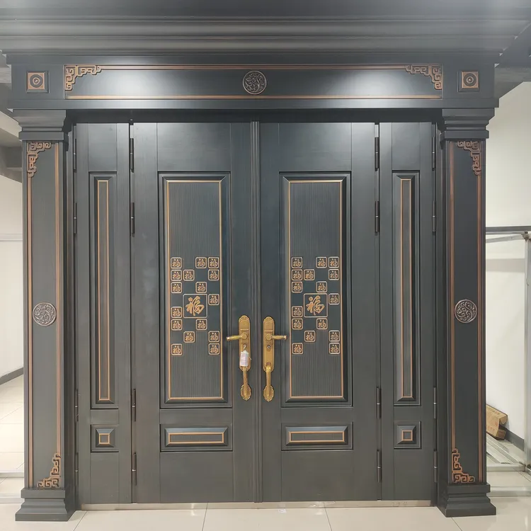 锌镁合金大门新农村自建房大门防盗门入户门别墅大门私人定制