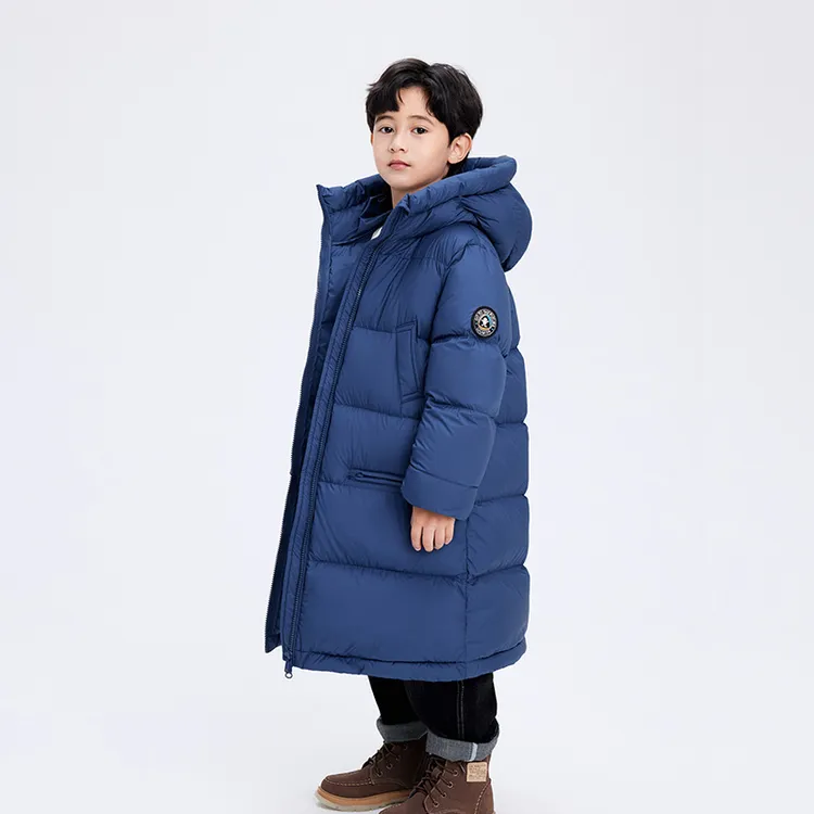雅鹿儿童冬季羽绒服2024新款洋气男童女童宝宝长款过膝极寒冬装