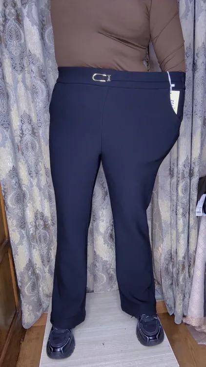 931高腰高弹深档加绒舒适微喇叭裤