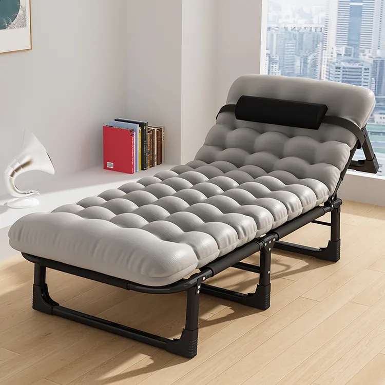 折叠床办公室单人午休家用午睡折叠躺椅多功能行军床成人午休神器