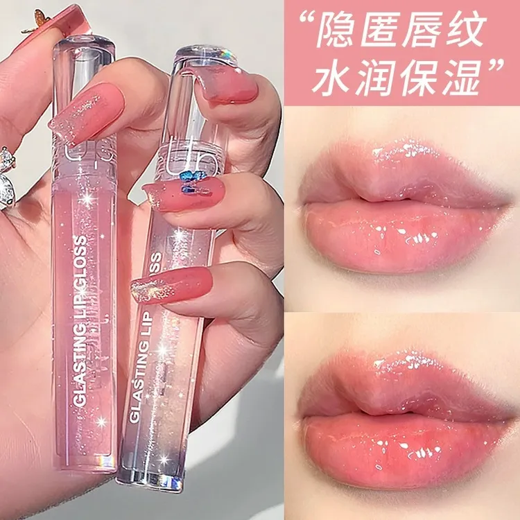 网红爆款透明水光唇油补水玻璃唇唇蜜唇彩女保湿滋润唇釉嘟嘟唇