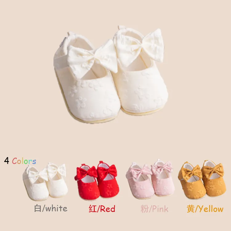春秋季婴儿鞋子软底学步鞋公主风新生儿防滑单鞋0-1岁女宝宝鞋子6